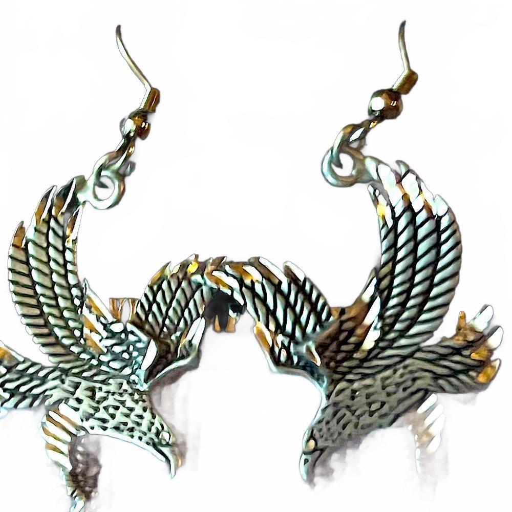 Stunning Silver Eagle Earrings - Unique Bird Design